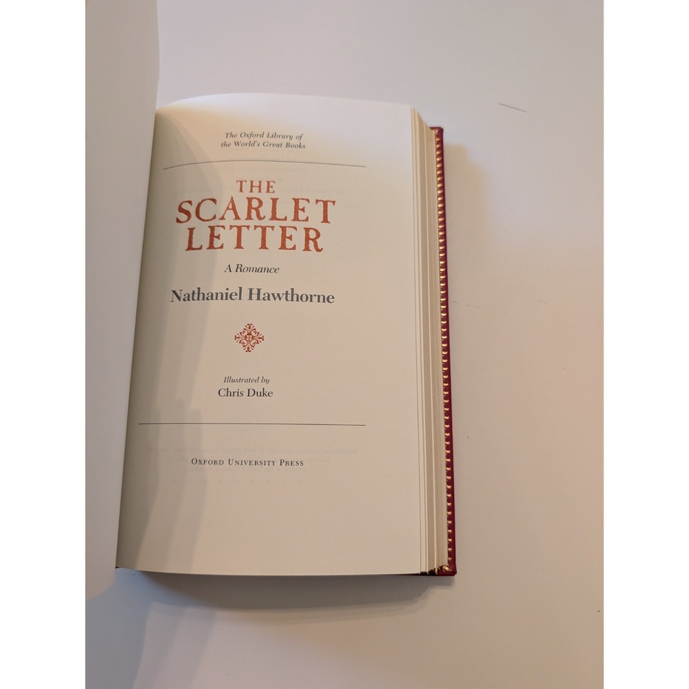 Franklin Library Oxford The World's Great Books The Scarlet Letter Hawthorne - Picture 7 of 8